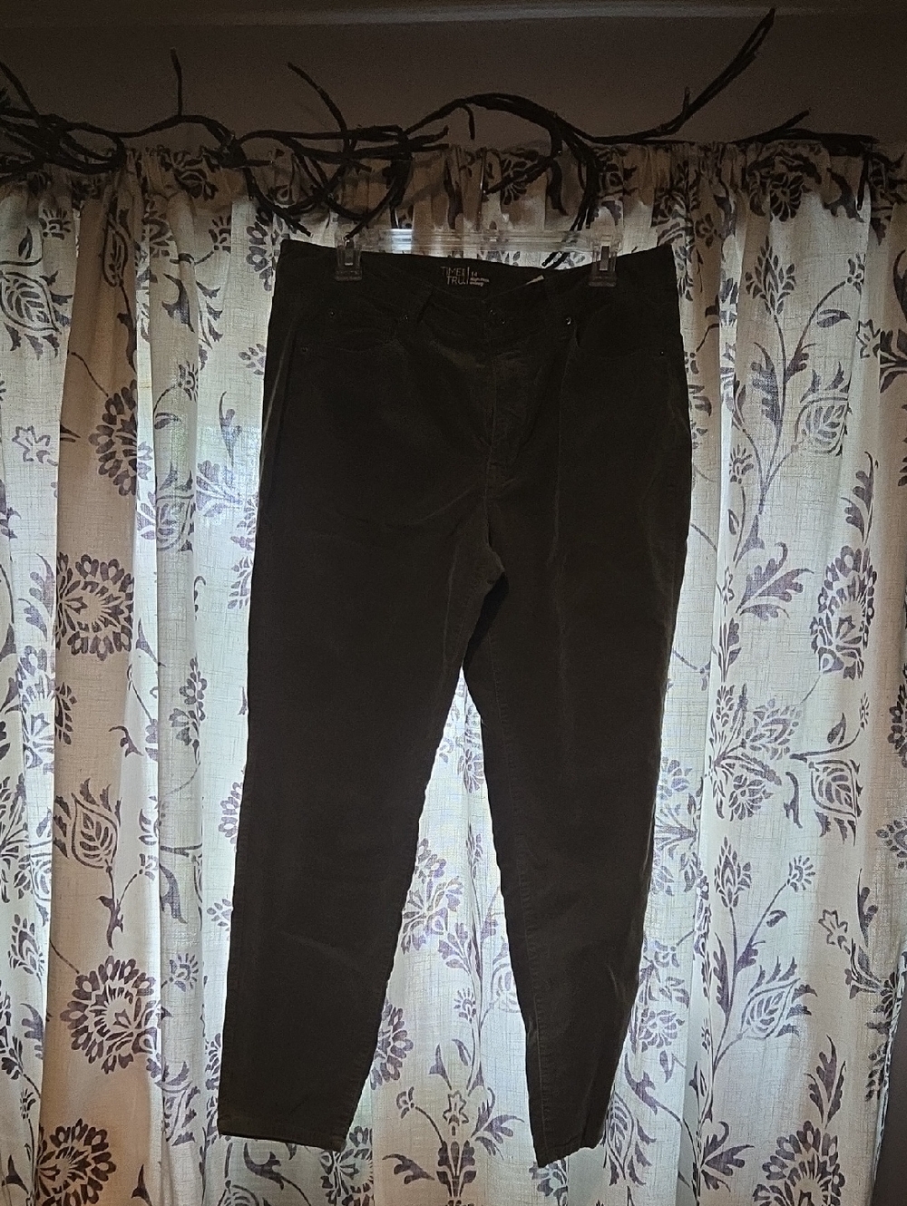 Time And Trugreen Soft Corduroy Women's Tapered Pants